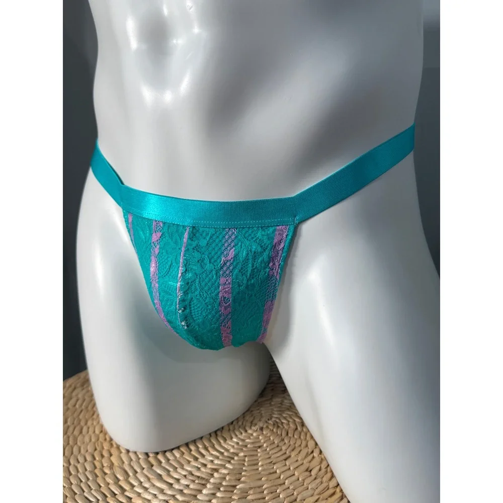 Cosabella Never Say Never Andaman Stripe Italian Lace Thong for‎ Men M